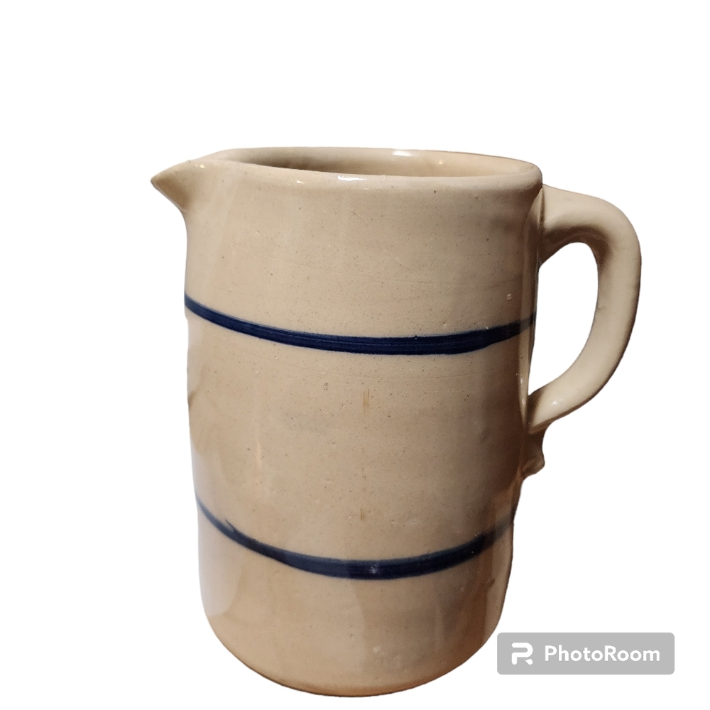 Vintage Stoneware Texas Crockery Milk Pitcher